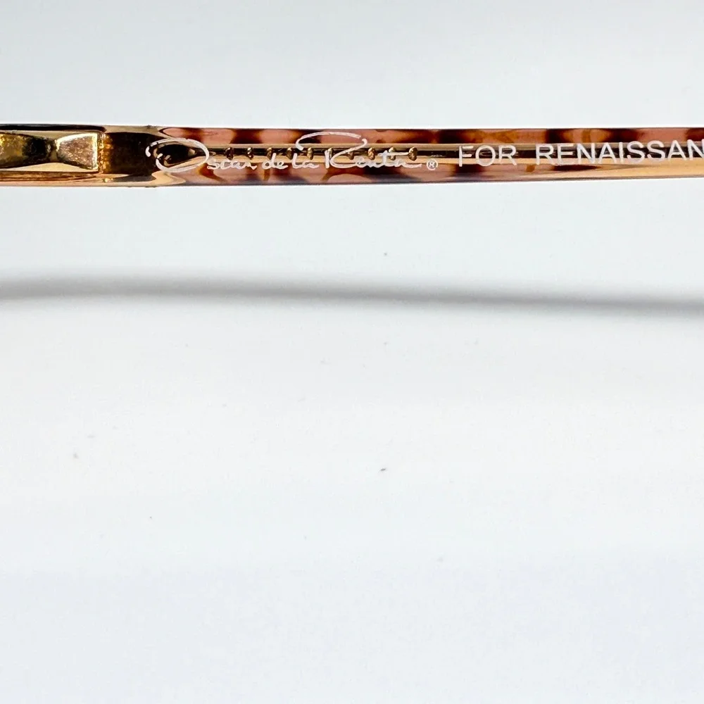 Oscar de la Renta 116 131 130 Eyeglasses Frames‎ Gold Tortoise Spring Hinges